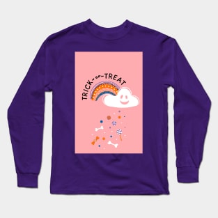 Halloween style rainbow, cloud and sweets Long Sleeve T-Shirt